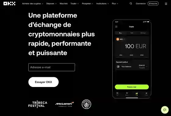 Top 5 des Meilleures Plateformes Crypto 2026 - Le Classement Fiable & Transparent 19 OKX numéro 1 des meilleures plateformes crypto 2026 – aperçu officiel de la page d'accueil